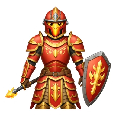 fire armored warrior sticker