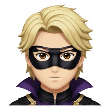 masked character Cid Kagenou from The Eminence in Shadow anime sticker