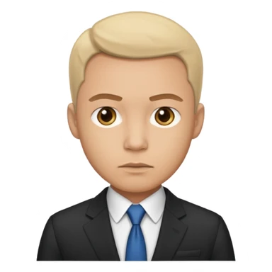 a man in a meeting sticker