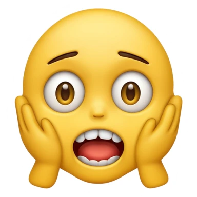 Really shocked emoji with jaw dropped sticker