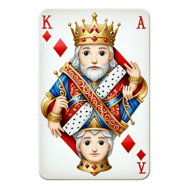 white king of diamonds emoji sticker