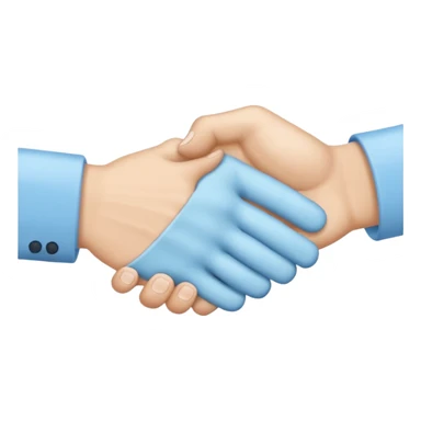 make it the exact hex color of A8F2F9, the last picture the handshake emoji. make it both look like an actual hand with 5 fingers sticker