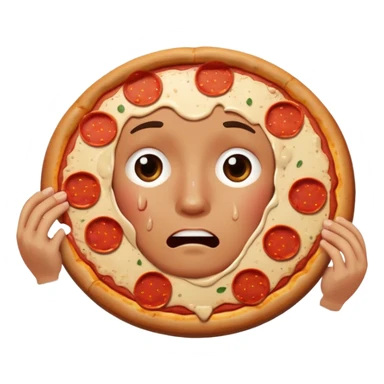 crying for pepperoni pizza sticker