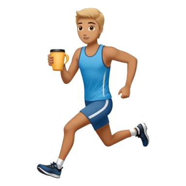 Morning Coffee Runner sticker