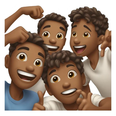 cheeky selfie with boys sticker