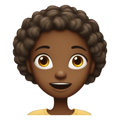 Black girl surprised  sticker