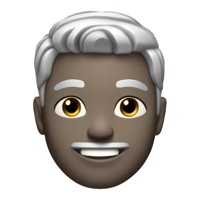 silver skin man muscle flex sticker