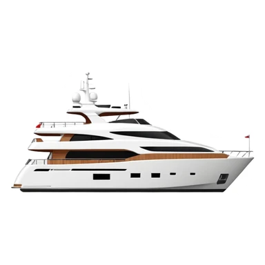 make a 70ft yacht facing to the right  sticker