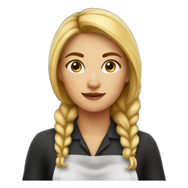 barista girl sticker