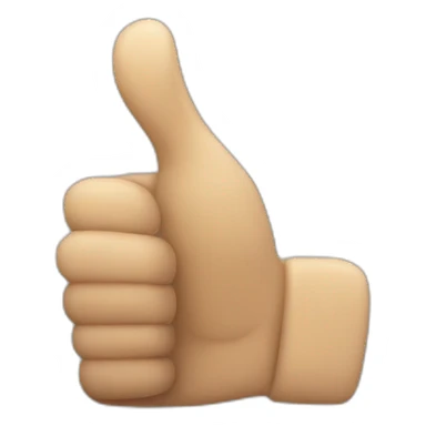 thumbs up emoji with extra internet sticker