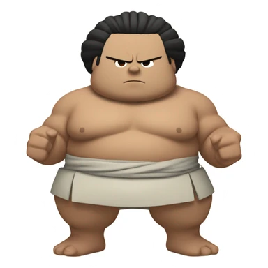 Sumo wrestler sticker