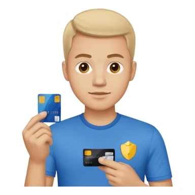 u forgot the credit card make his left hand hold the card but the rest is good sticker