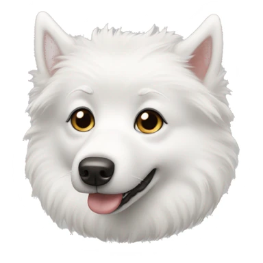 White American Eskimo dog sticker
