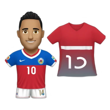 Keylor navas with Costa Rica jersey sticker
