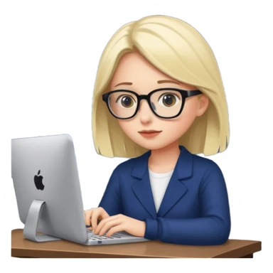 a girl coding with her computer at night sticker