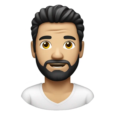 White Guy with Canon Eos SL3 Camera & Black Hair sticker