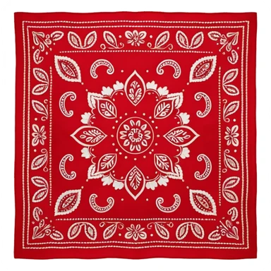 Red paisley bandana, bandana sticker