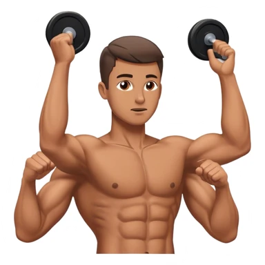 guy laying down abs exercise sticker