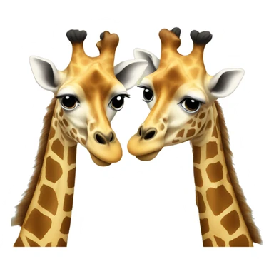 giraffe with two heads sticker