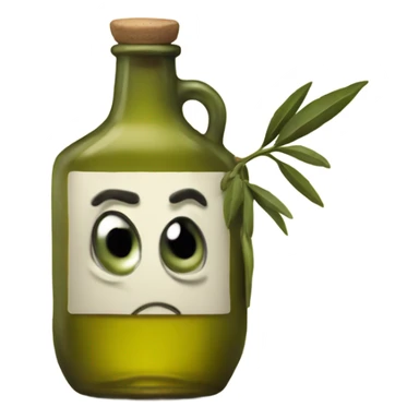 Vile of olive oil sticker