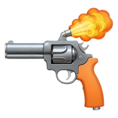 gun firing from nozzle sticker