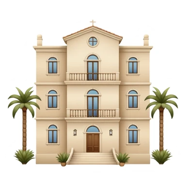 white 3 floor villa sticker