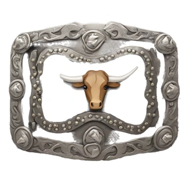 rodeo belt buckle  sticker