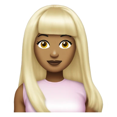 Nicki Minaj in a blonde wig  sticker