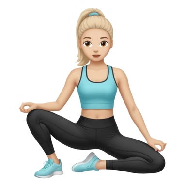 girl pilates sticker