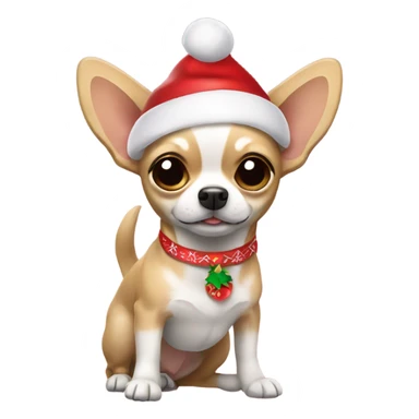 Filipina Christmas Chihuahua  sticker