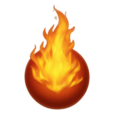 Fire ball sticker