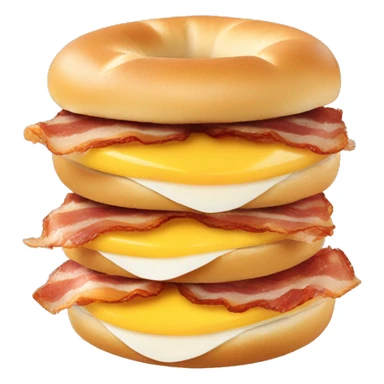 bacon egg and cheese bagel sticker