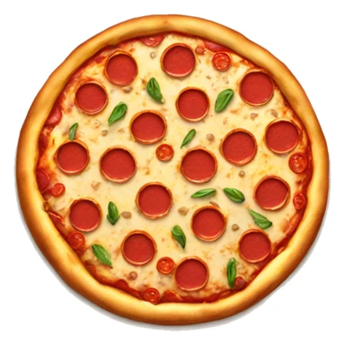 A delicious pizza emoji sticker