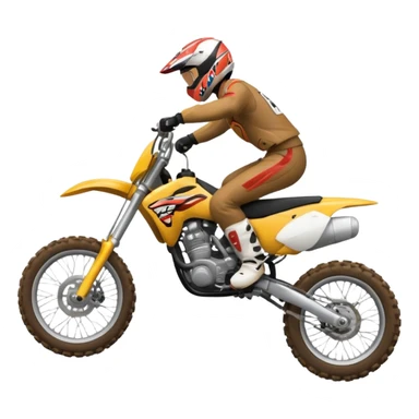 Faire une Roue arrière en moto cross sticker