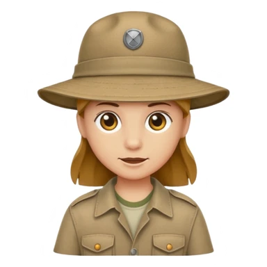safari hat sticker