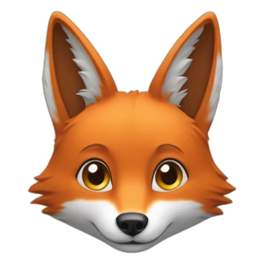 Chat sur un renard sticker