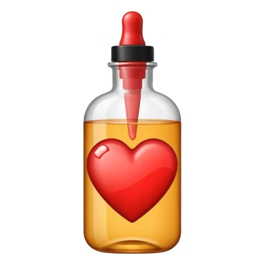 Heart shaped foundation bottle  sticker