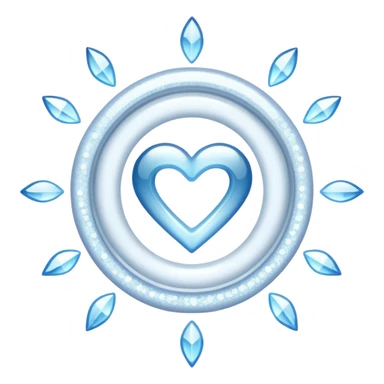 glitter white symbol of health + sticker