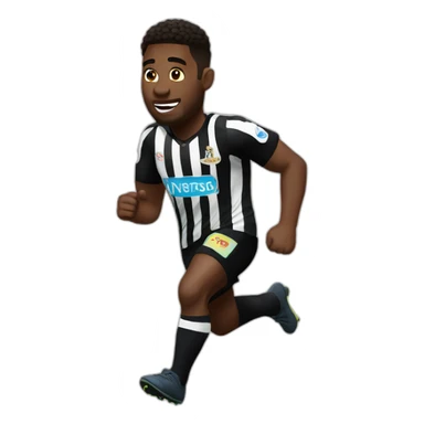 newcastle player running sticker
