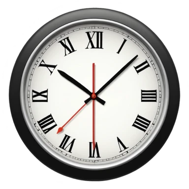 clock showing 7 am sticker