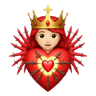 Catholic Sacred heart without jesus sticker
