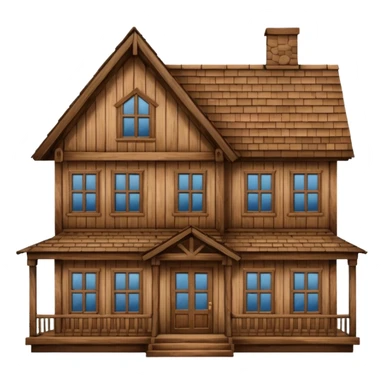 biggest wood house sticker