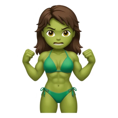 Hulk de bikini feminino  sticker