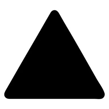 basic red triangle, simple geometric shape, no background sticker