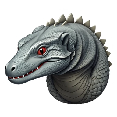 komodo dragon grey sticker