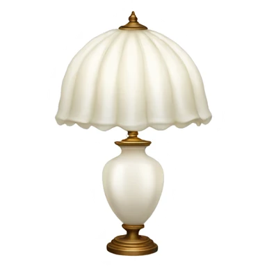 White Tiffany lamp sticker