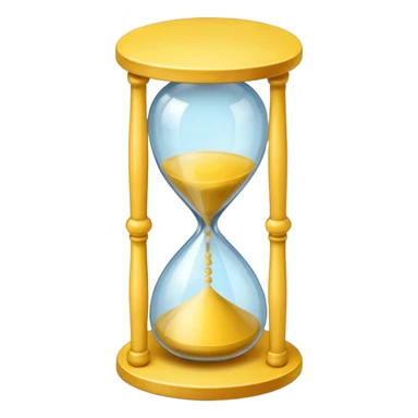 yellow Hourglasse sticker