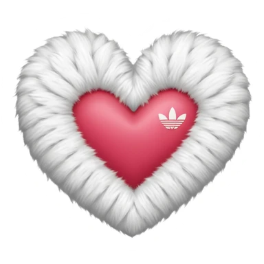 Adidas fur heart sticker