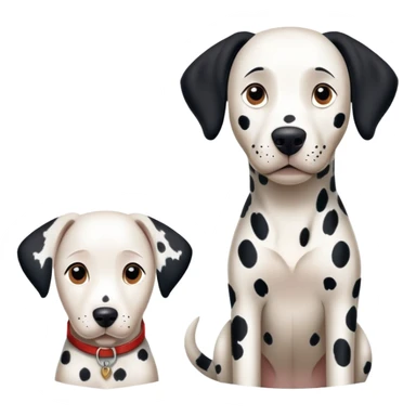 Dalmatian And Dobermann together sticker