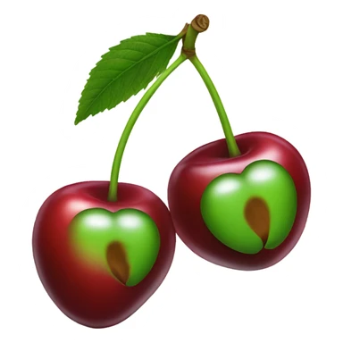 Two Cherries on a stem sticker
